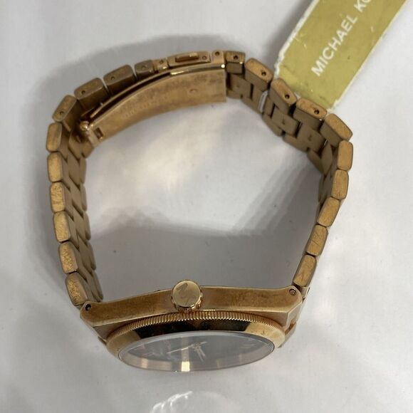 Michael Kors Channing MK5937 Womens Stainless Steel Analog Black Dial Watch VK14 - Picture 8 of 12